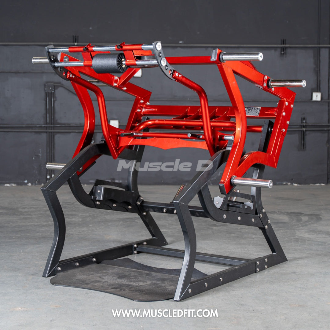Muscle D Fitness Pro Strength Power Hack Squat — 1,200 lb Capacity, 11-Gauge Steel, Commercial