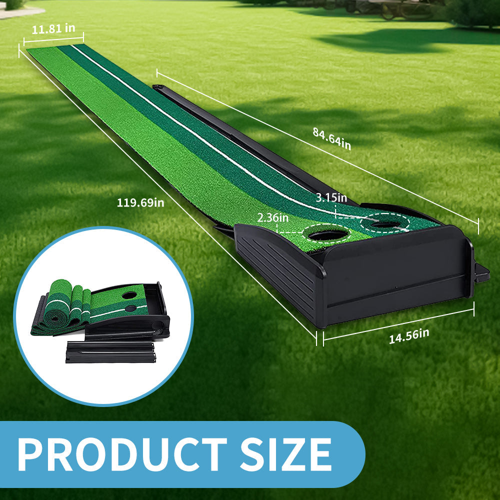Premium Portable Golf Putting Mat | 8FT & 10FT | Practice at Home