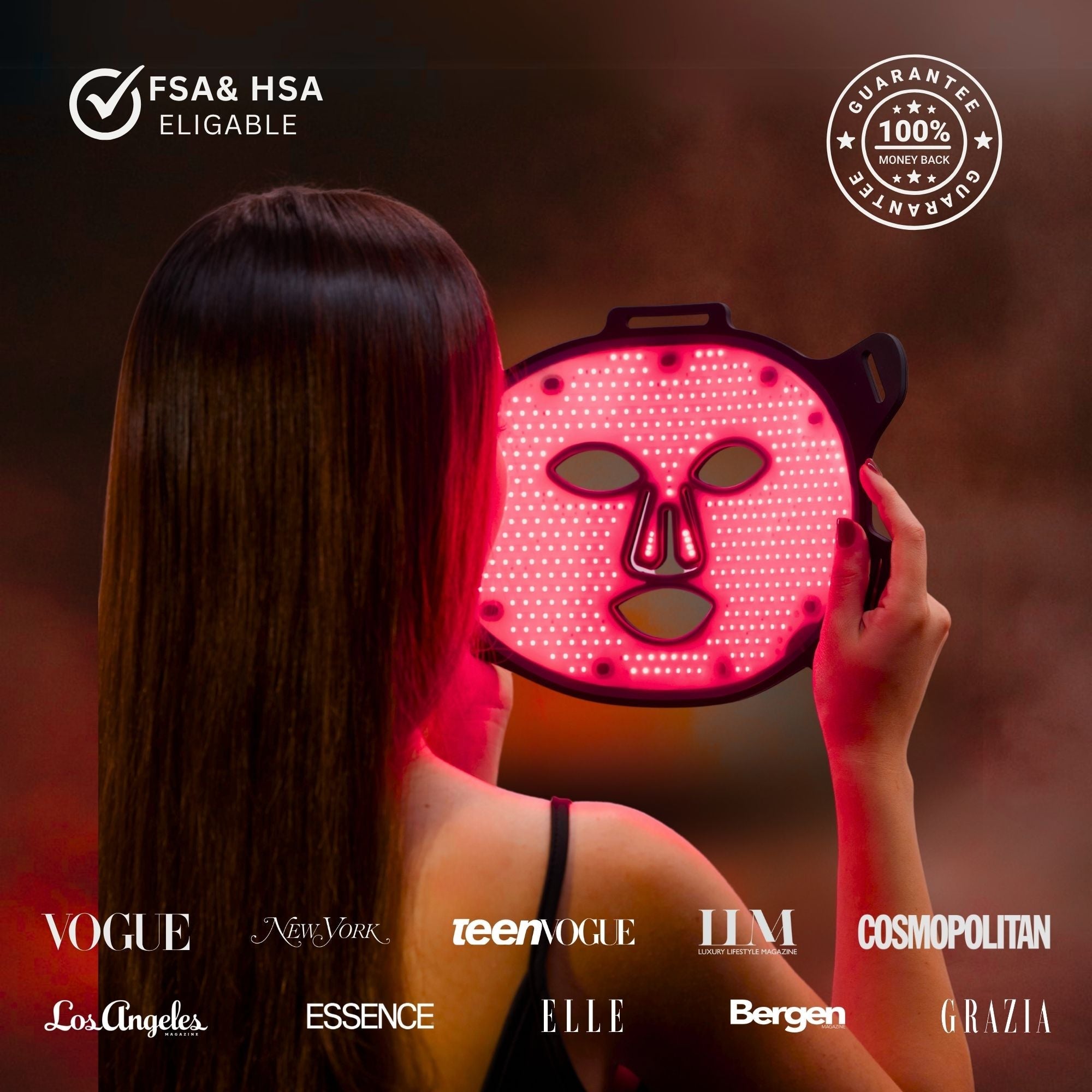 VISO | FDA-Cleared Red Light Therapy Mask | 470 Micro-LEDs | 5x Faster Results