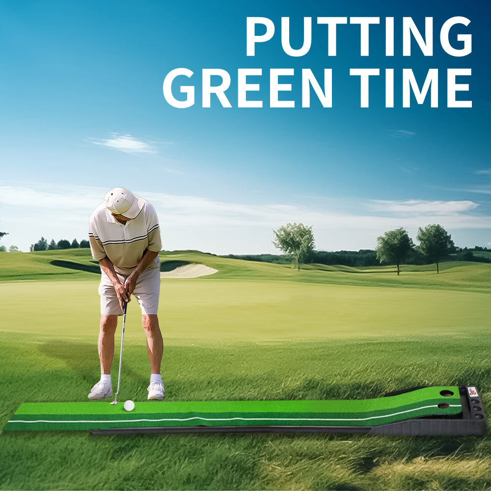 Premium Portable Golf Putting Mat | 8FT & 10FT | Practice at Home