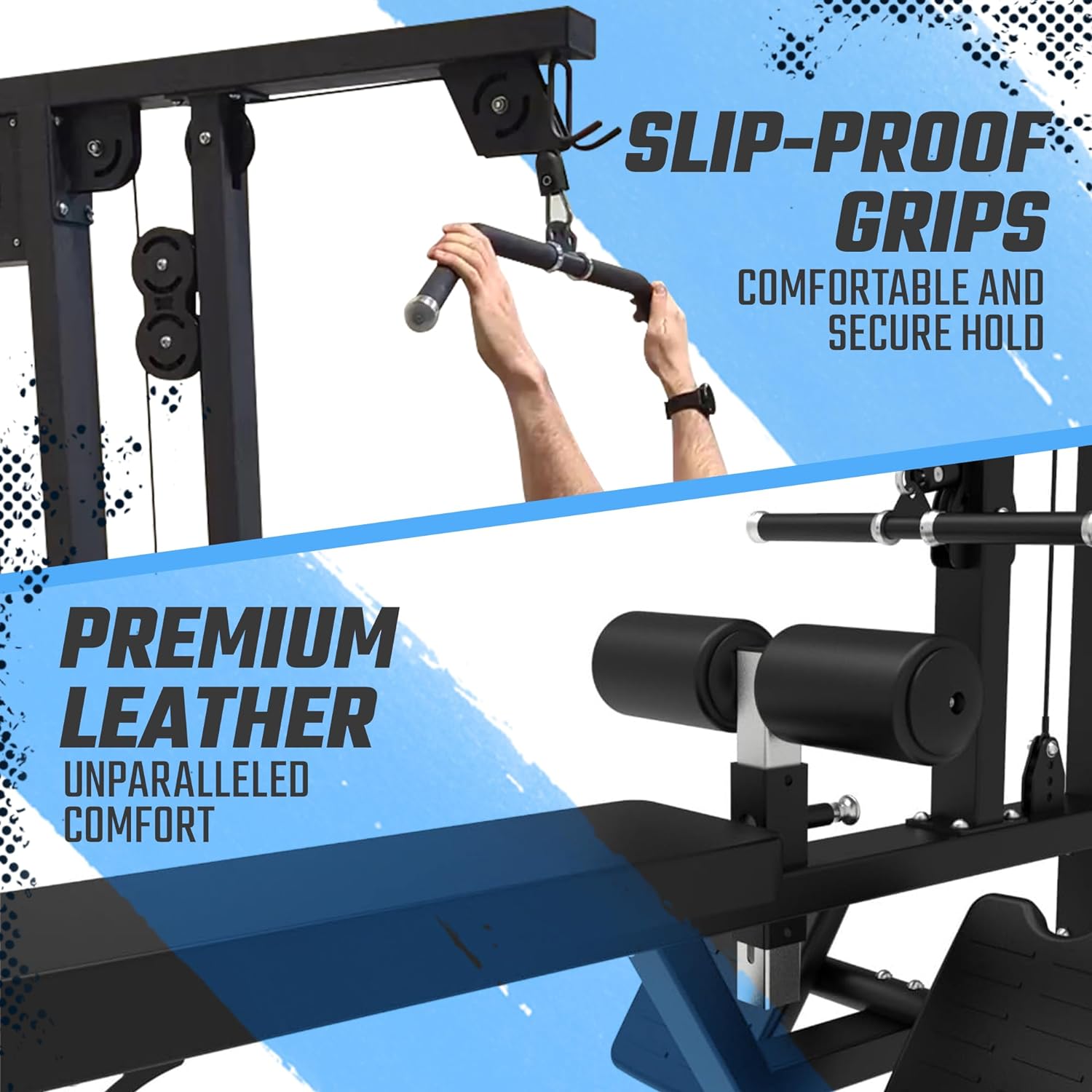 SFE Selectorized Lat Pulldown & Low Row Combo — 264 lb Stack | Dual-Function Commercial