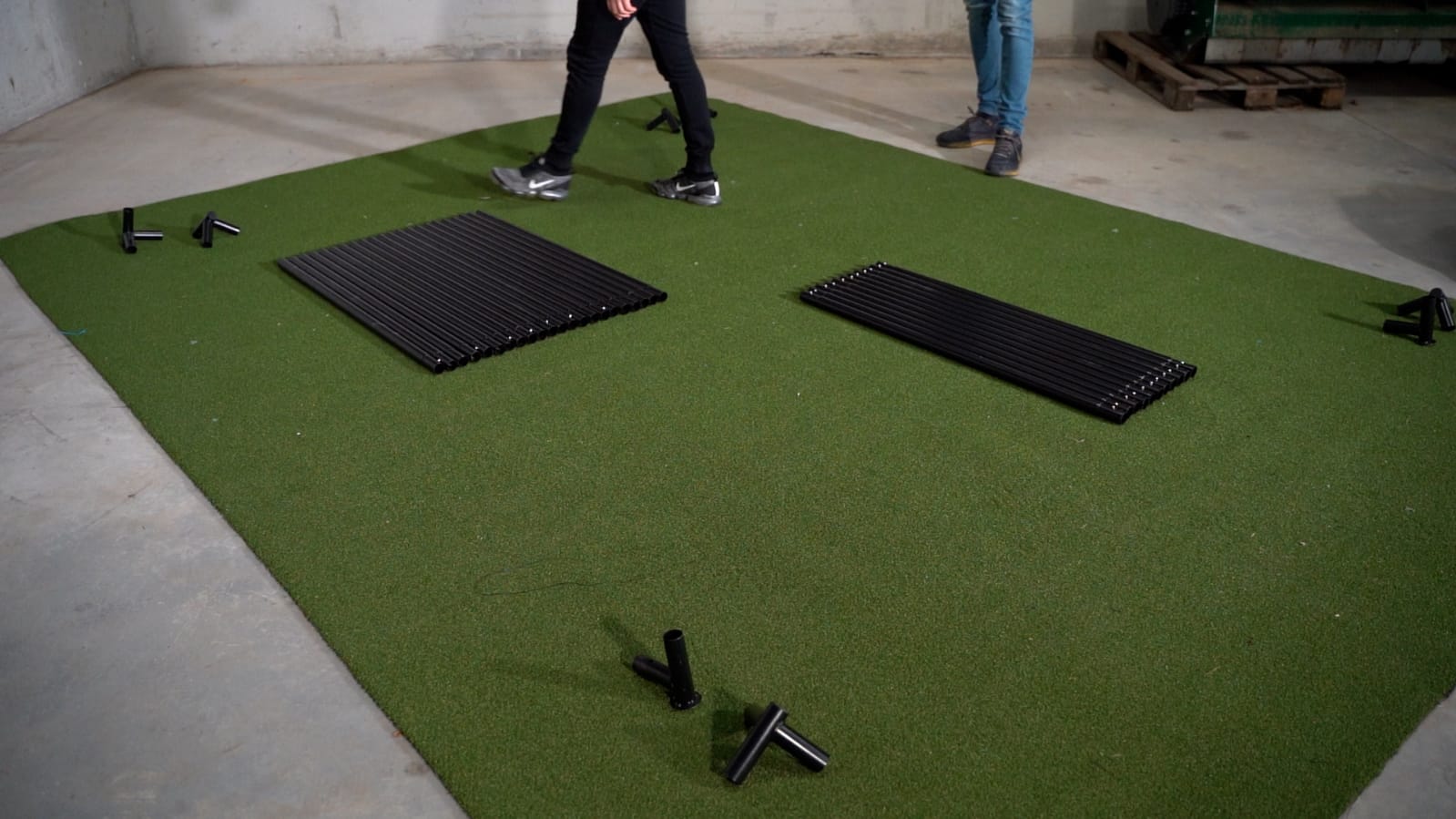 GolfBays SimBox Golf Simulator Enclosure | 7 Sizes | PRO+ Impact Screen, Frame & Free Side Barriers