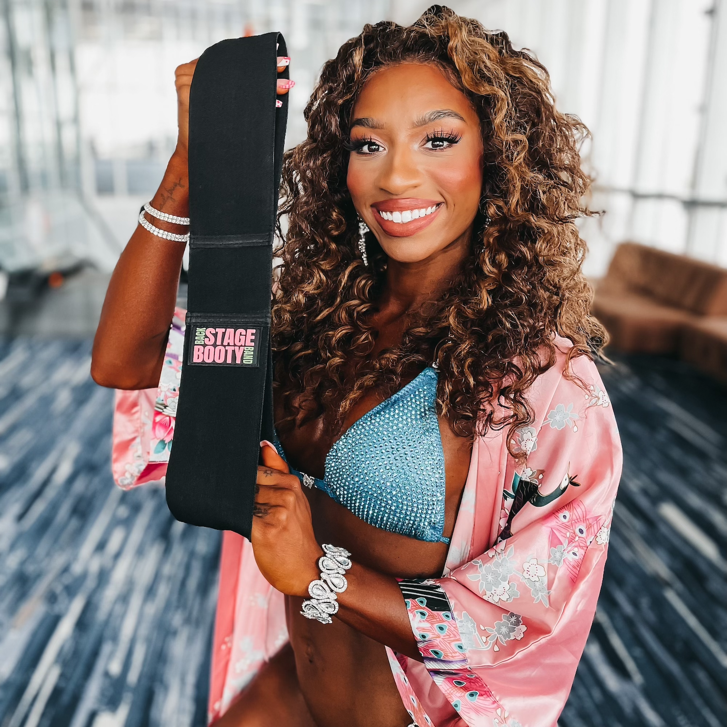 BC Strength Backstage Booty Band — Glute Pump Band with Foot Loops for Competitors