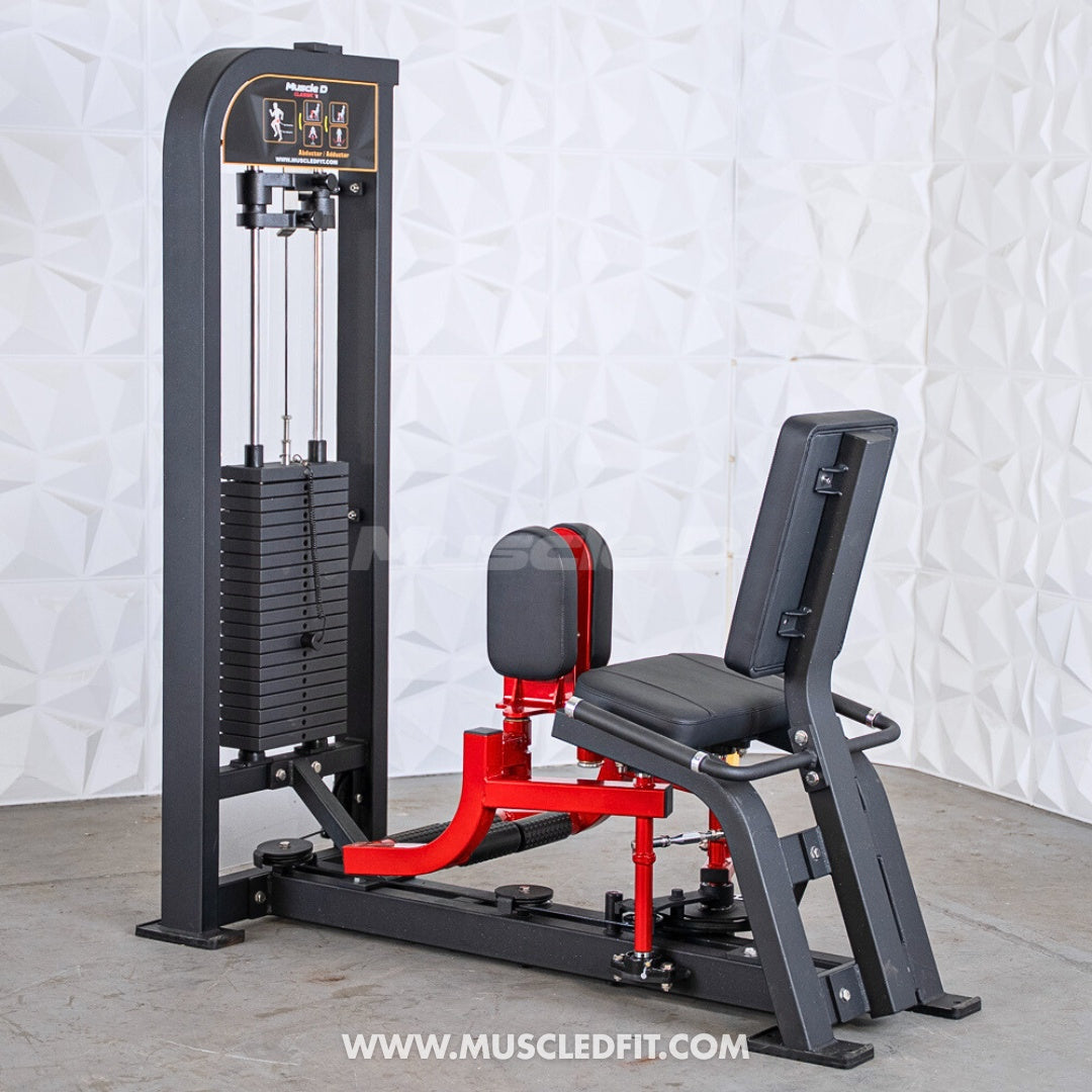 Muscle D Classic V2 Selectorized Inner & Outer Thigh Combo Machine — 200 lb Stack | Commercial Grade