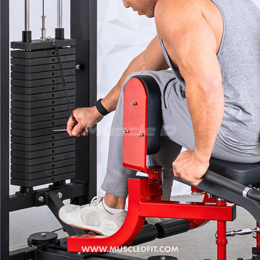 Muscle D Classic V2 Selectorized Inner & Outer Thigh Combo Machine — 200 lb Stack | Commercial Grade