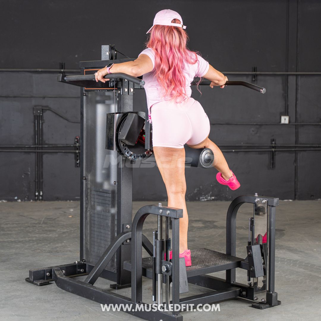 Muscle D Classic V2 Selectorized Multi-Hip Machine — 200 lb Stack | Hip & Glute Trainer | Commercial Grade