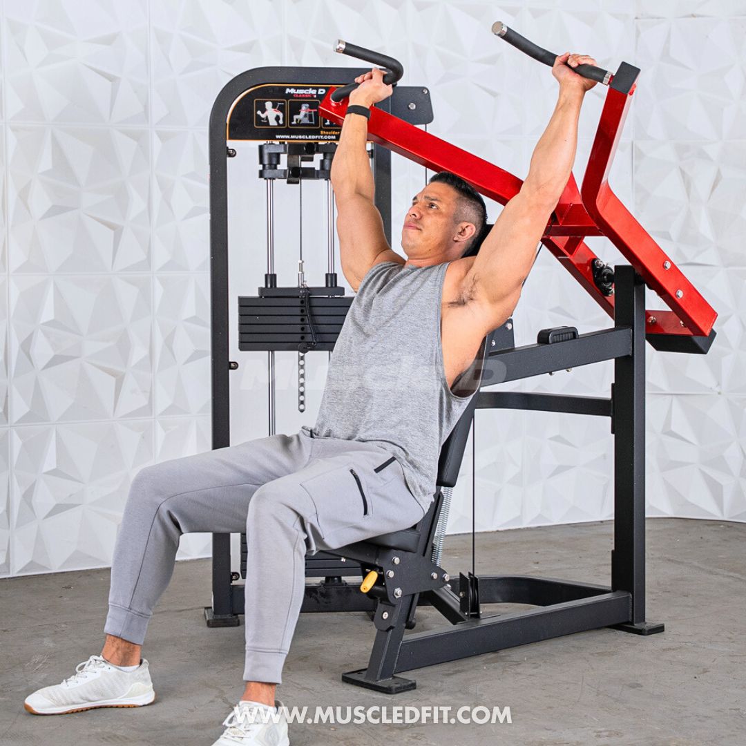 Classic V2 Selectorized Shoulder Press – Commercial Grade by Muscle D Fitness