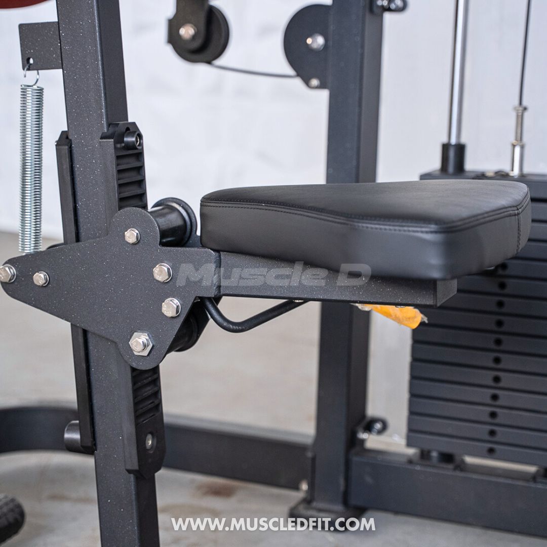 Muscle D Classic V2 Selectorized Biceps & Triceps Combo Machine — 150 lb Stack | Commercial Grade
