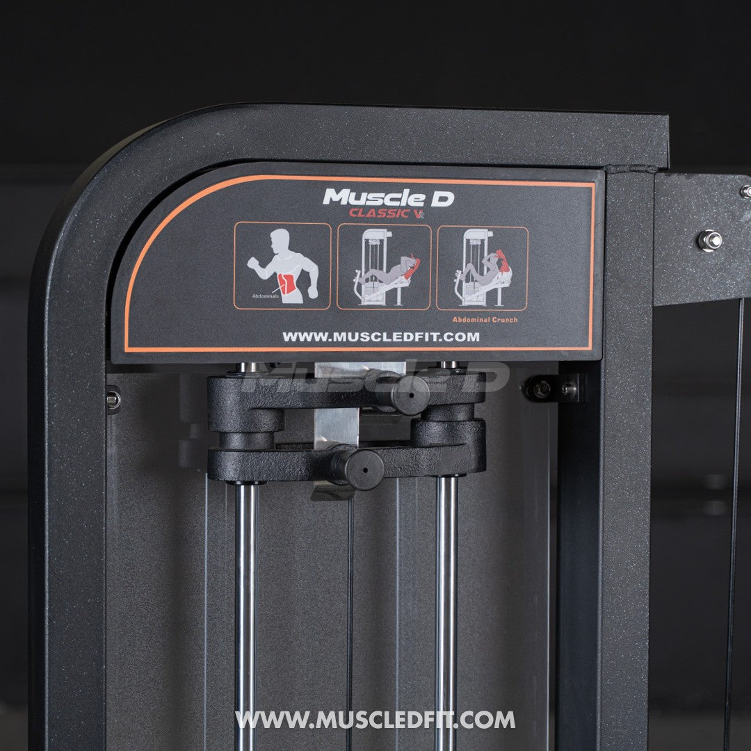 Classic V2 Selectorized Abdominal Crunch Machine – Commercial Core Gym Equipment