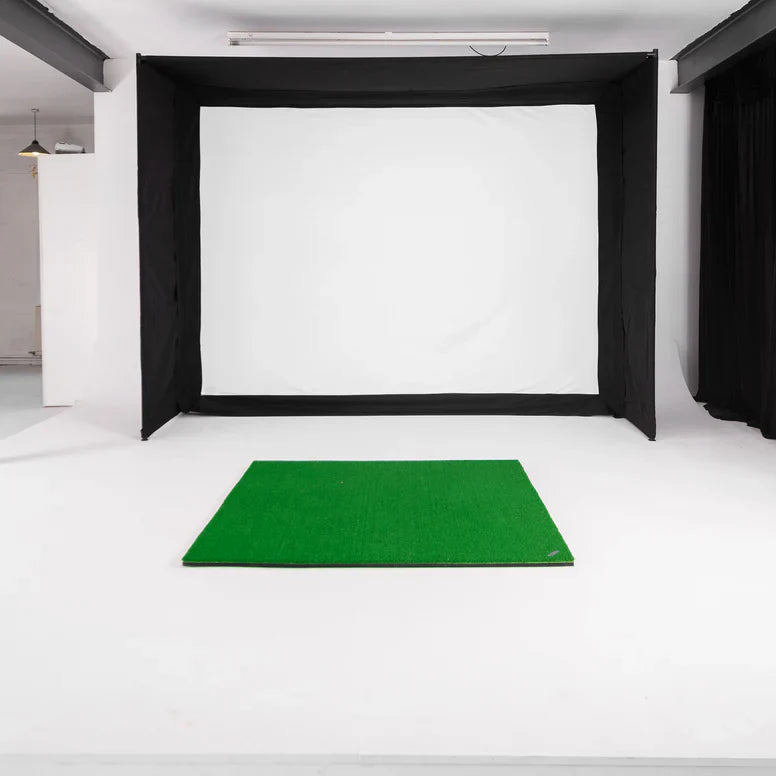 GolfBays EasySim Golf Simulator Enclosure — 10'9" W x 8'2" H | Integrated Impact Screen & Frame