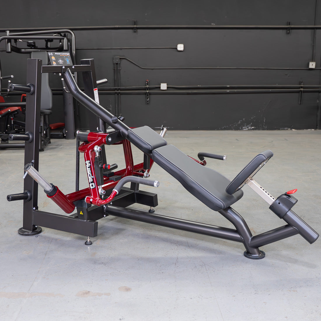 Muscle D Fitness Power Leverage V2 Incline Pec Fly — Iso-Lateral, Plate-Loaded, Commercial