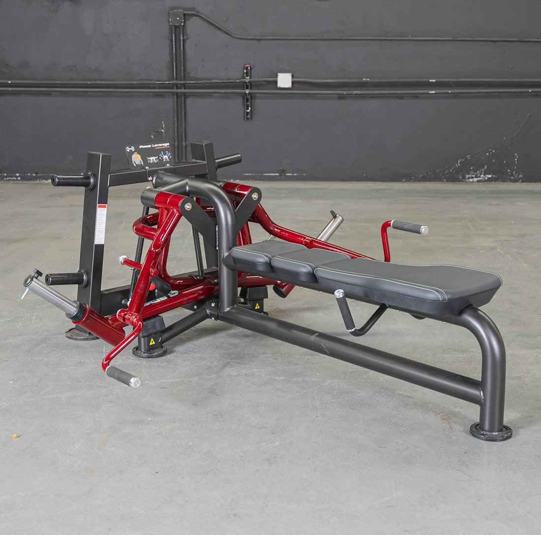Muscle D Fitness Power Leverage V2 Lying Pec Fly — Plate-Loaded, Precision Bearings, Commercial
