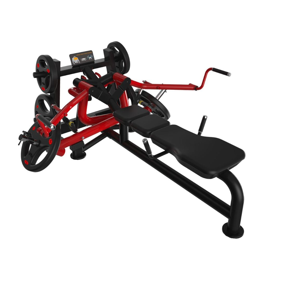 Muscle D Fitness Power Leverage V2 Lying Pec Fly — Plate-Loaded, Precision Bearings, Commercial