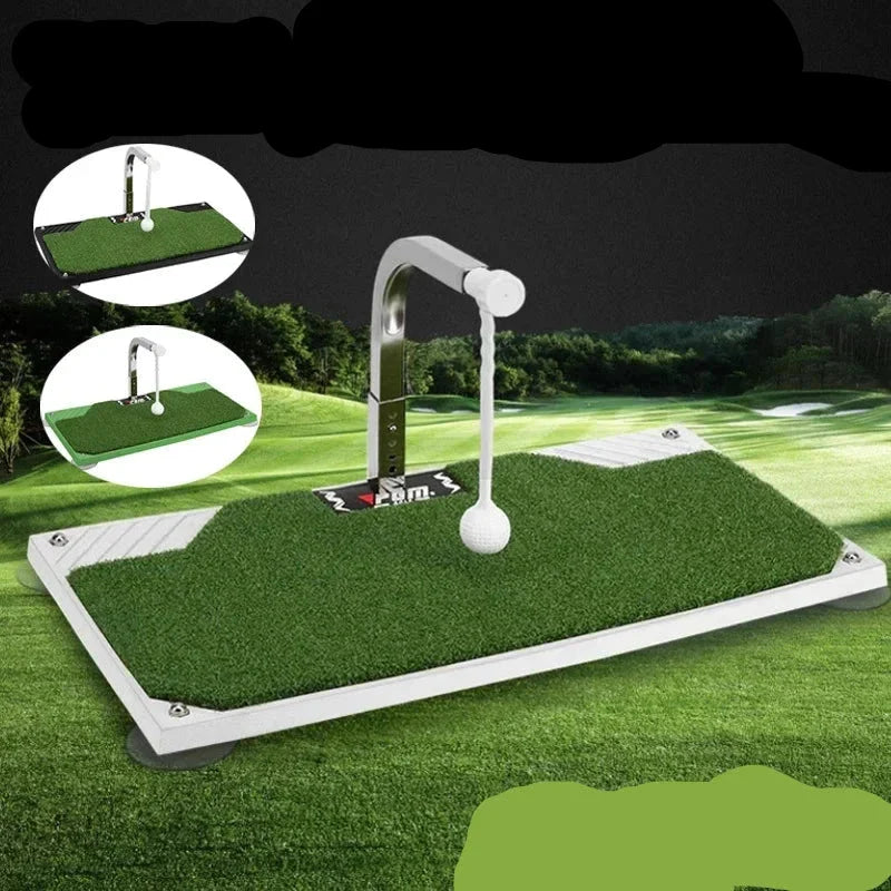 360° Rotating Golf Practice Mat — Full Swing Plane Training