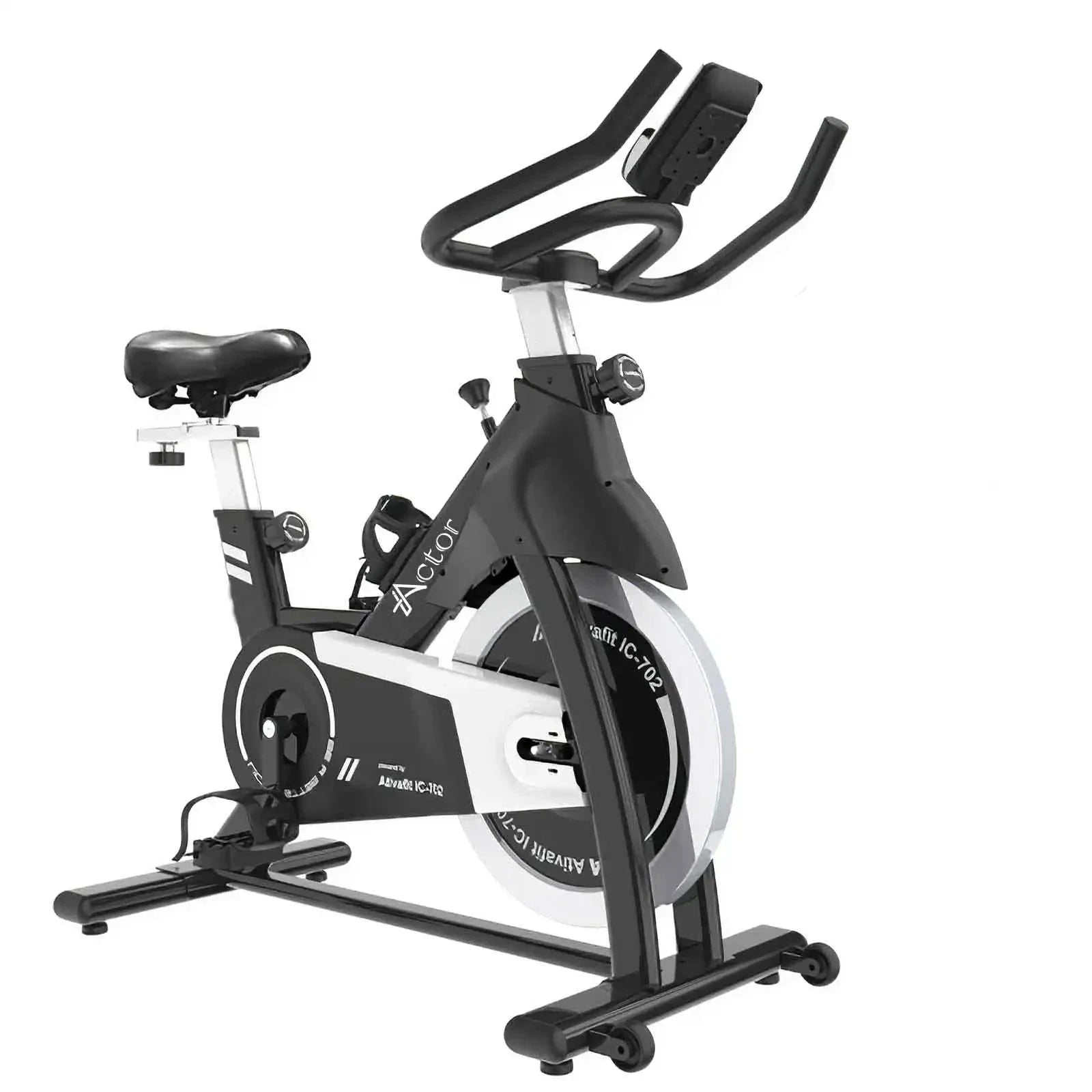 Indoor Cardio Workout Stationary Bike with Heart Rate Tracking