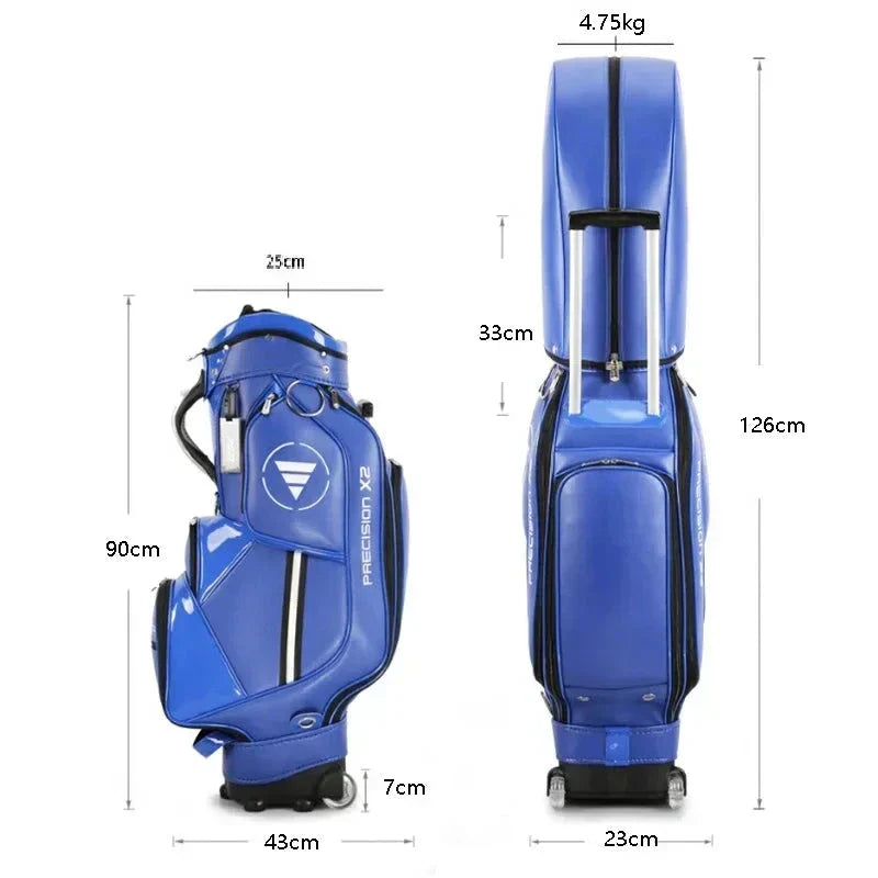 All-in-One Golf Package — Waterproof PU Stand Bag with Wheel