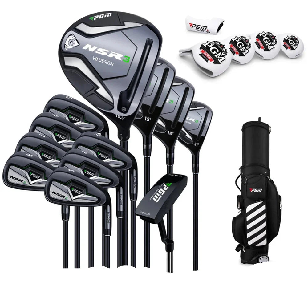 Professional Left-Handed Golf Set — Graphite & Steel Shafts with Bag