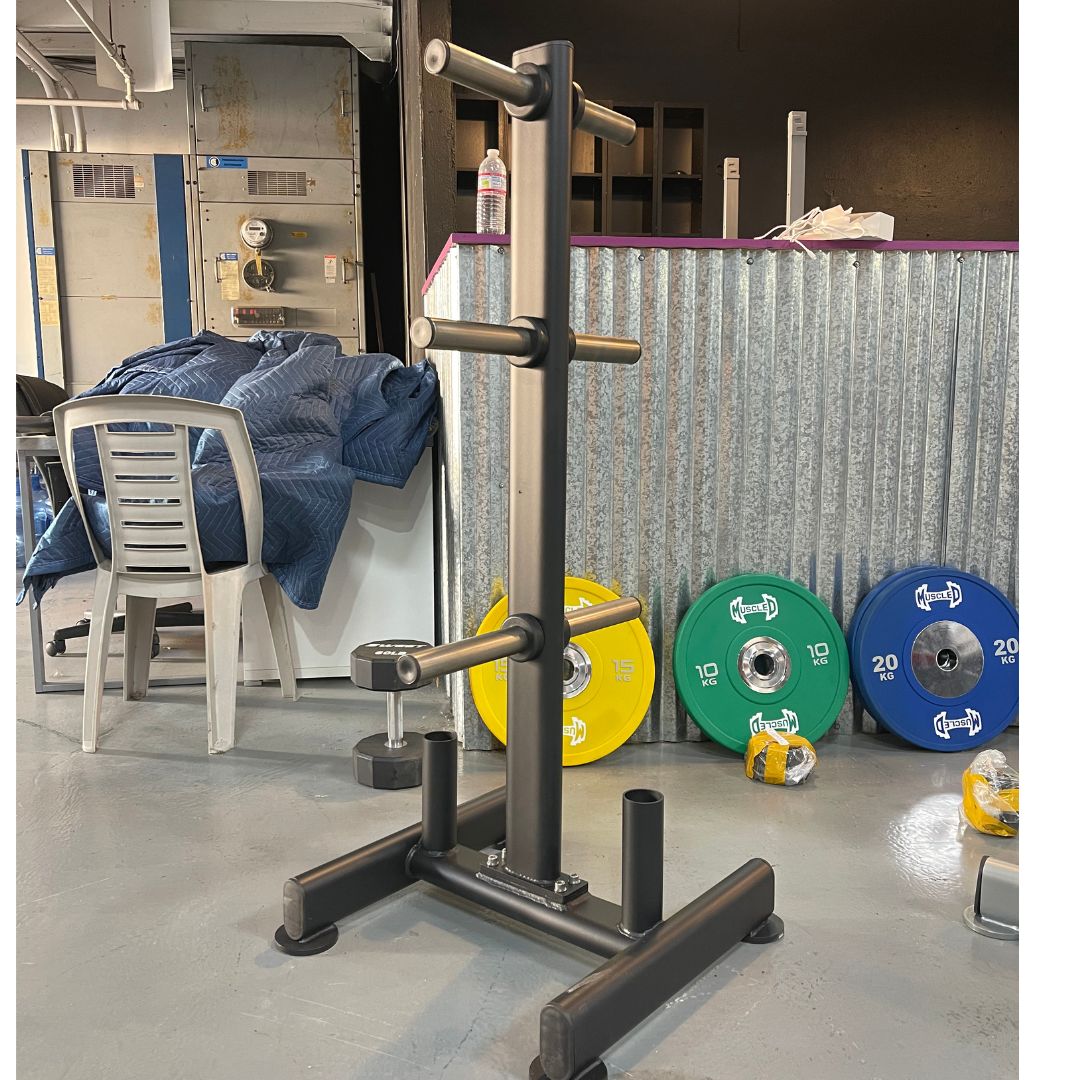 Muscle D Fitness Sweet Olympic Plate Tree — Multi-Tier Heavy-Duty Storage