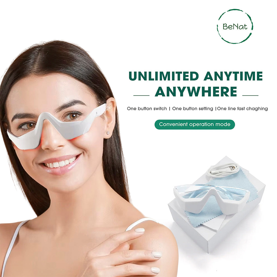 Under-Eye Red Light Therapy Massager | Dark Circles, Puffiness & Fine Lines
