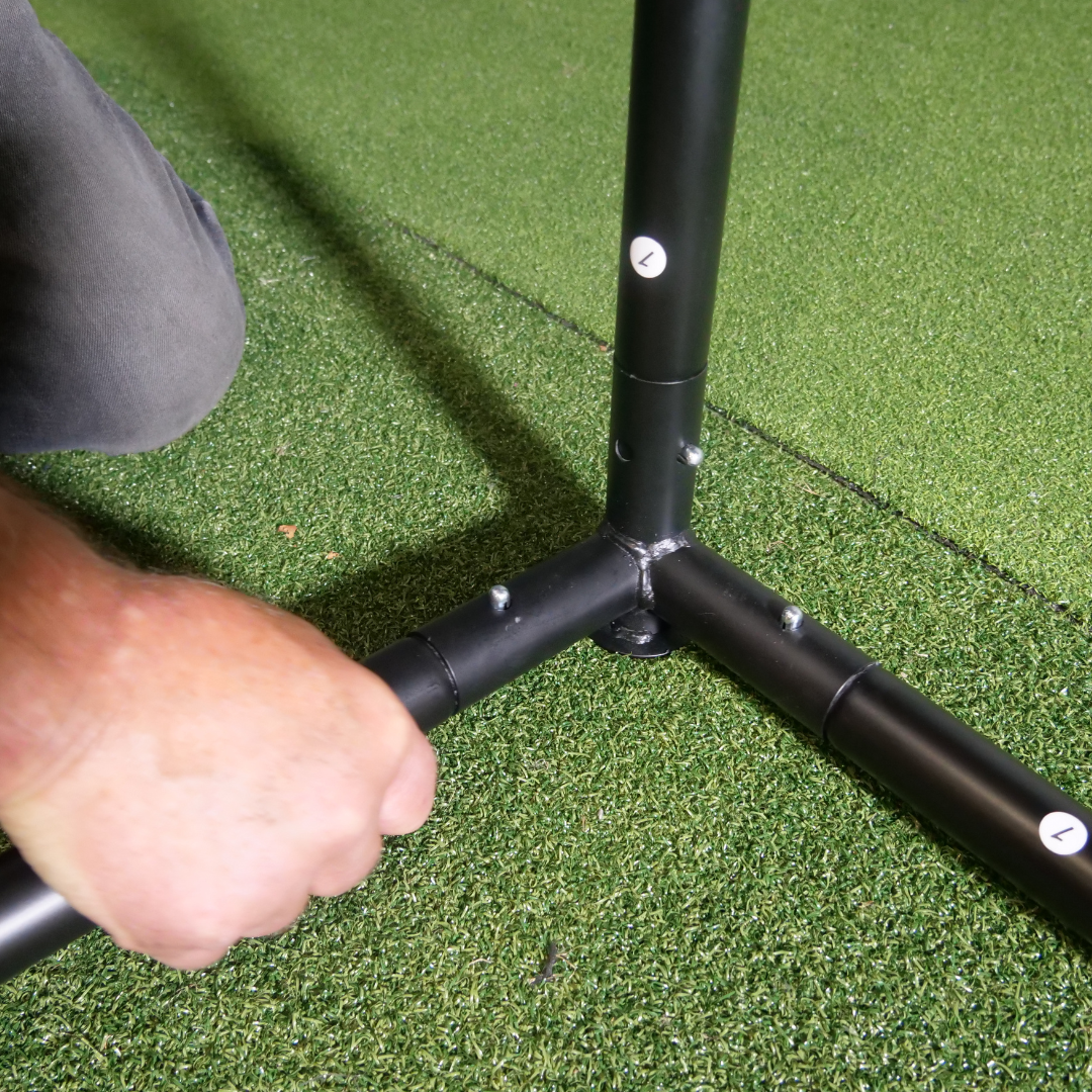 GolfBays SimBox Golf Simulator Enclosure | 7 Sizes | PRO+ Impact Screen, Frame & Free Side Barriers