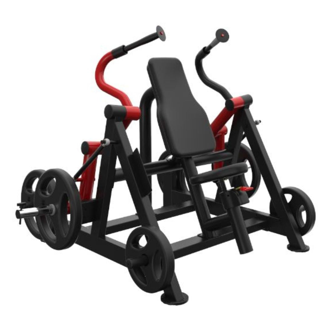 Muscle D Fitness Power Leverage V2 Hammer Grip Triceps Machine — Iso-Lateral, Plate-Loaded
