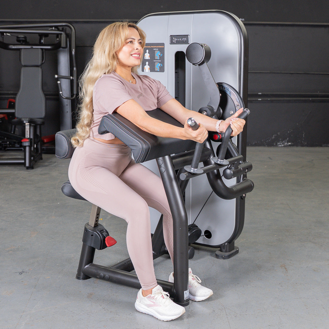 Muscle D Fitness Vogue Biceps & Triceps Combo — 200 lb Selectorized, Commercial Grade