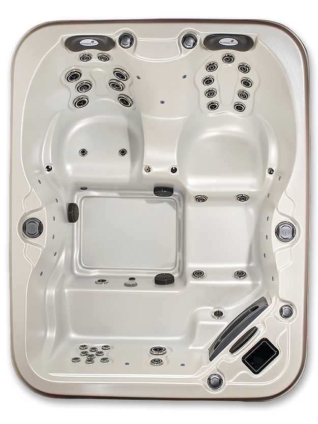 Quattro 4-Person Hot Tub Spa | Extreme, Great & Value Series | Hydrotherapy Jets & Lounger