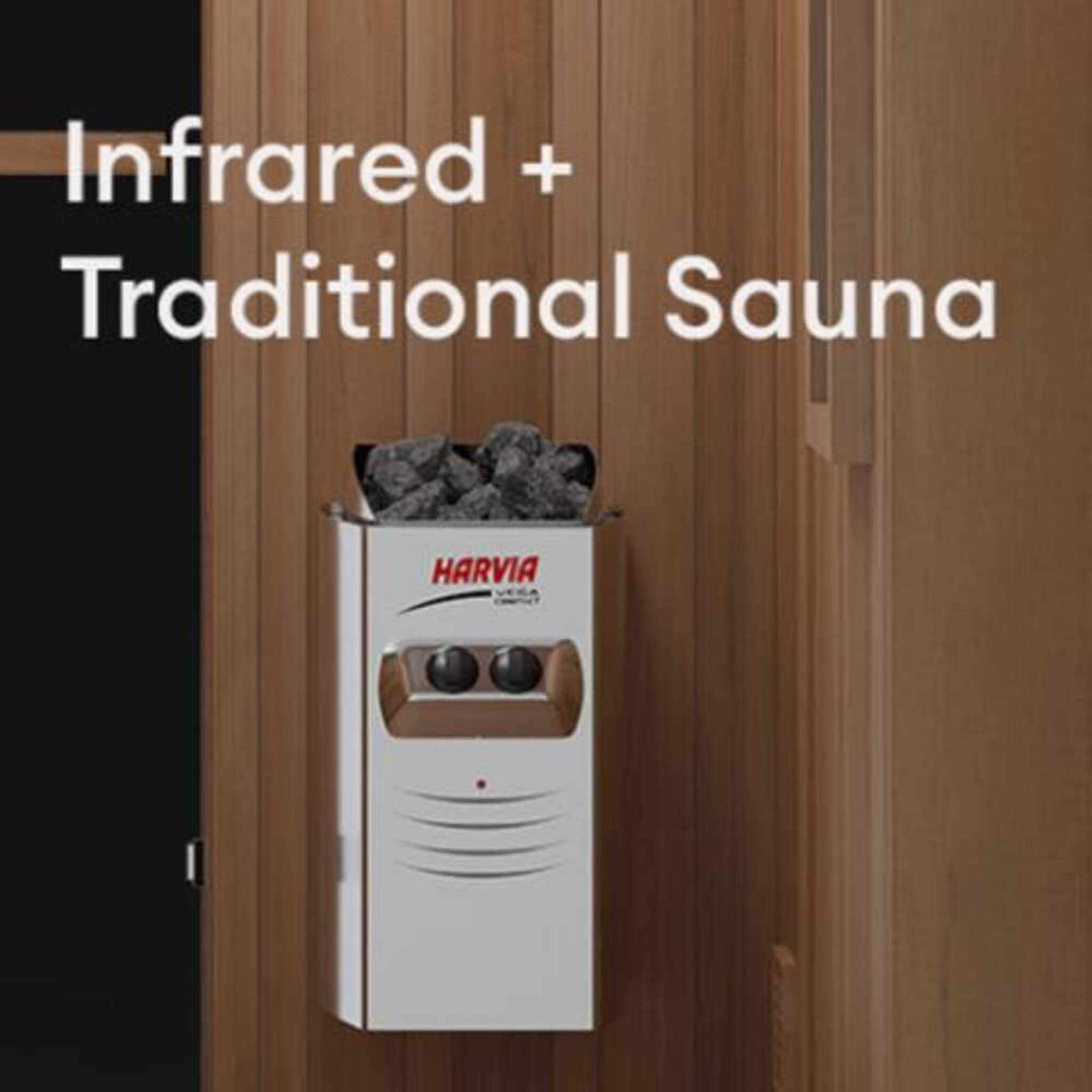 Finnmark FD-4 Trinity — 2-Person Infrared, Steam & Red Light Therapy Sauna Combo