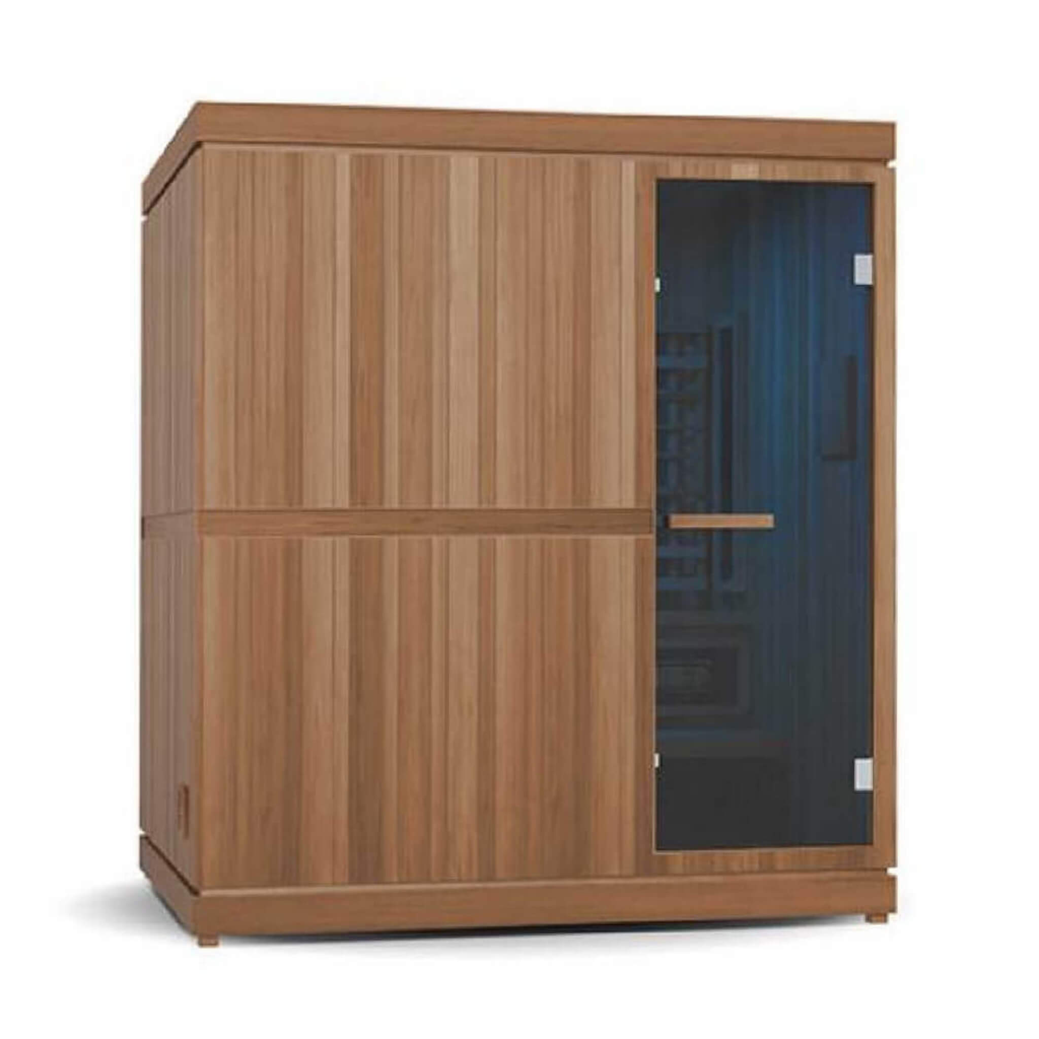 Finnmark FD-5 Trinity XL — 4-Person Infrared, Steam & Red Light Therapy Sauna Combo