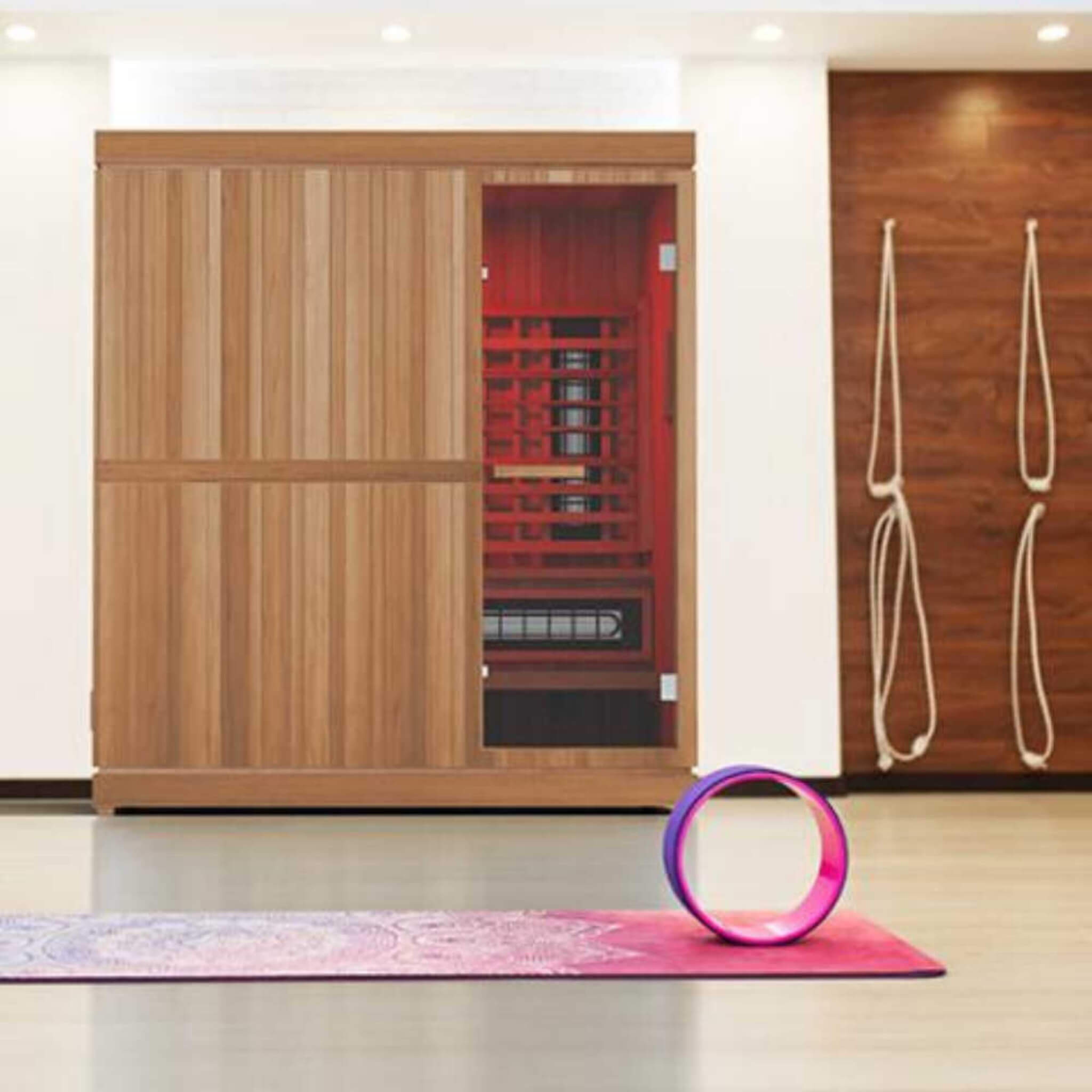 Finnmark FD-5 Trinity XL — 4-Person Infrared, Steam & Red Light Therapy Sauna Combo