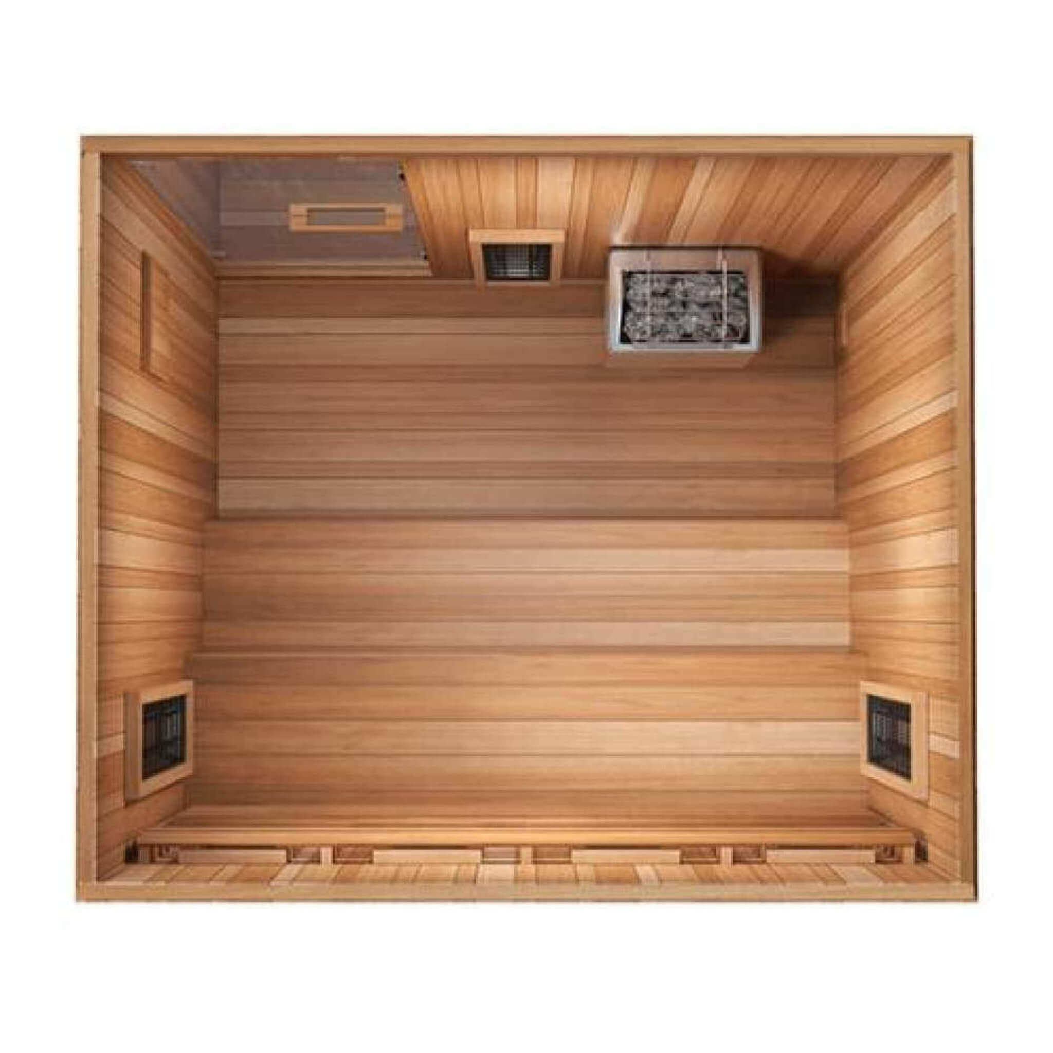 Finnmark FD-5 Trinity XL — 4-Person Infrared, Steam & Red Light Therapy Sauna Combo
