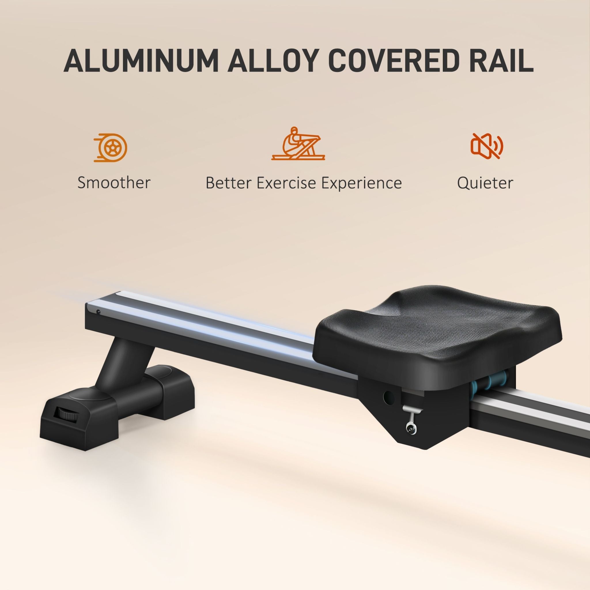 Rovix Foldable Water Rowing Machine — Self-Regulating Resistance | LCD Monitor | 264 lb Capacity