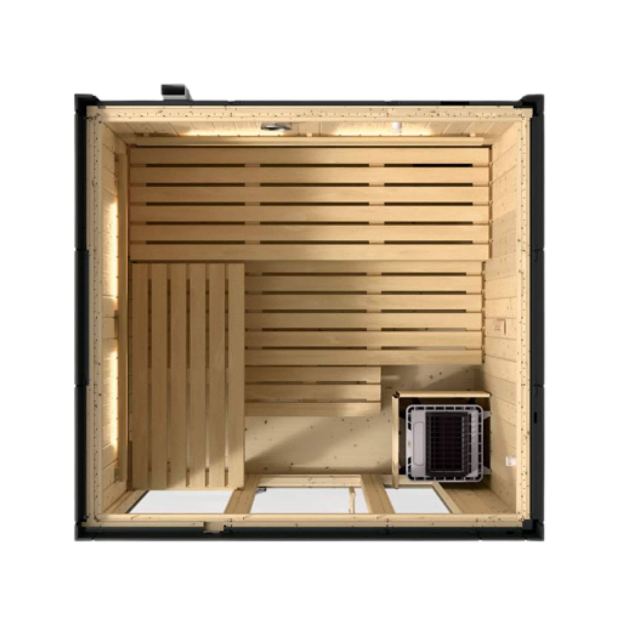 Kohler C1 Indoor Sauna | Graphite Gray | FERO Heater | Freestanding & Alcove | 2, 3 & 5 Person