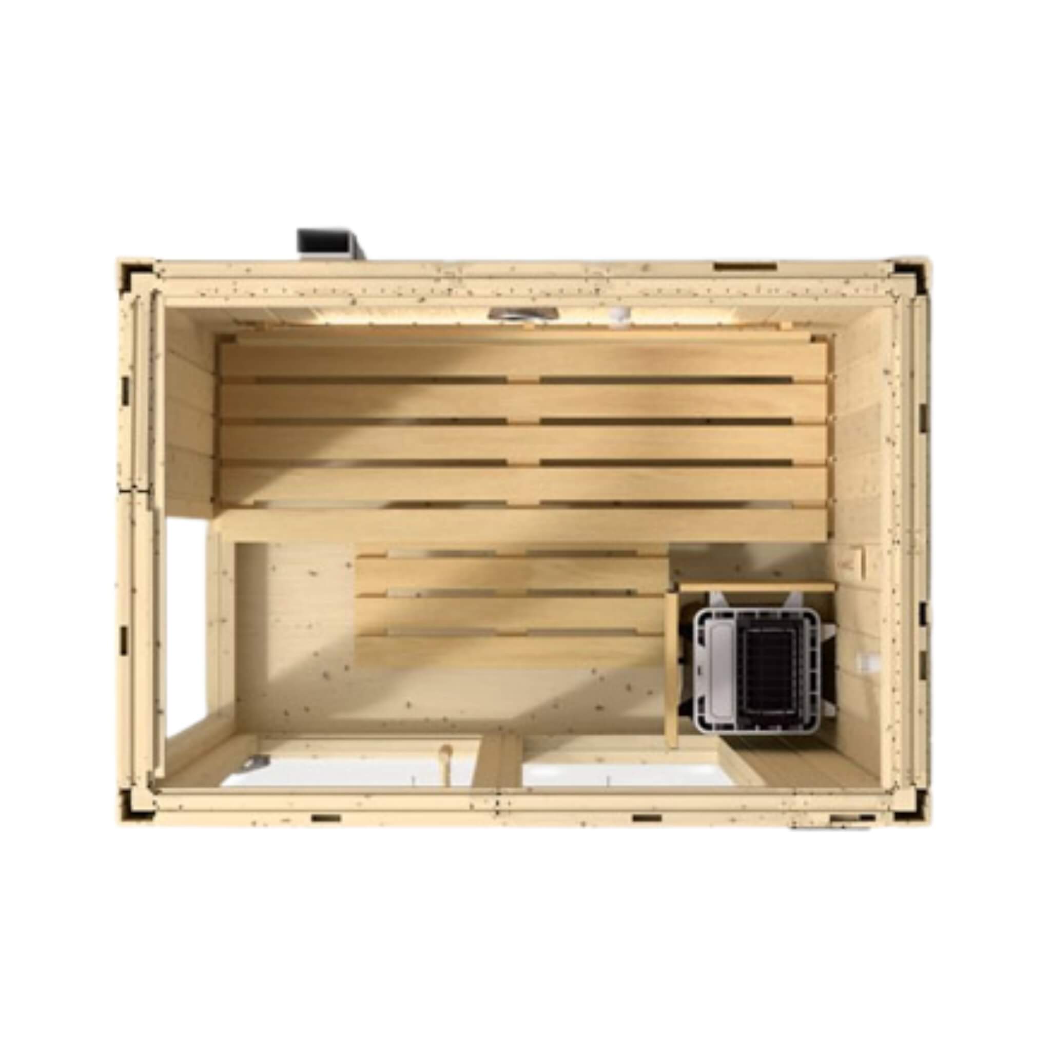 Kohler C1 Indoor Sauna | Scandinavian Spruce | FERO Heater | 2, 3 & 5 Person