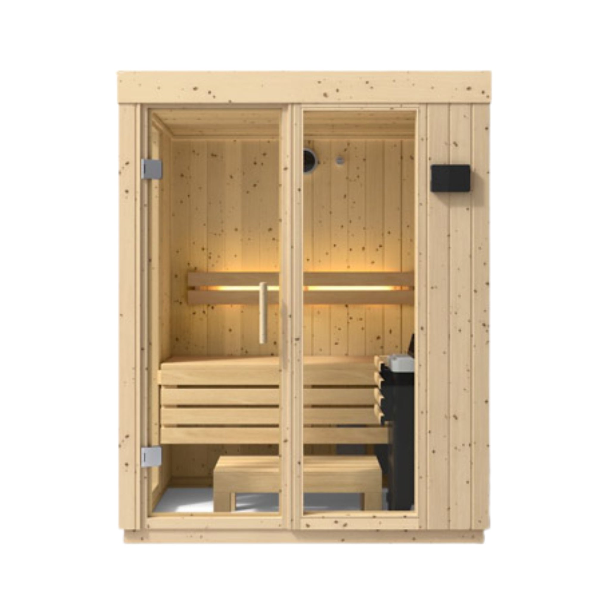 Kohler C1 Indoor Sauna | Scandinavian Spruce | FERO Heater | 2, 3 & 5 Person