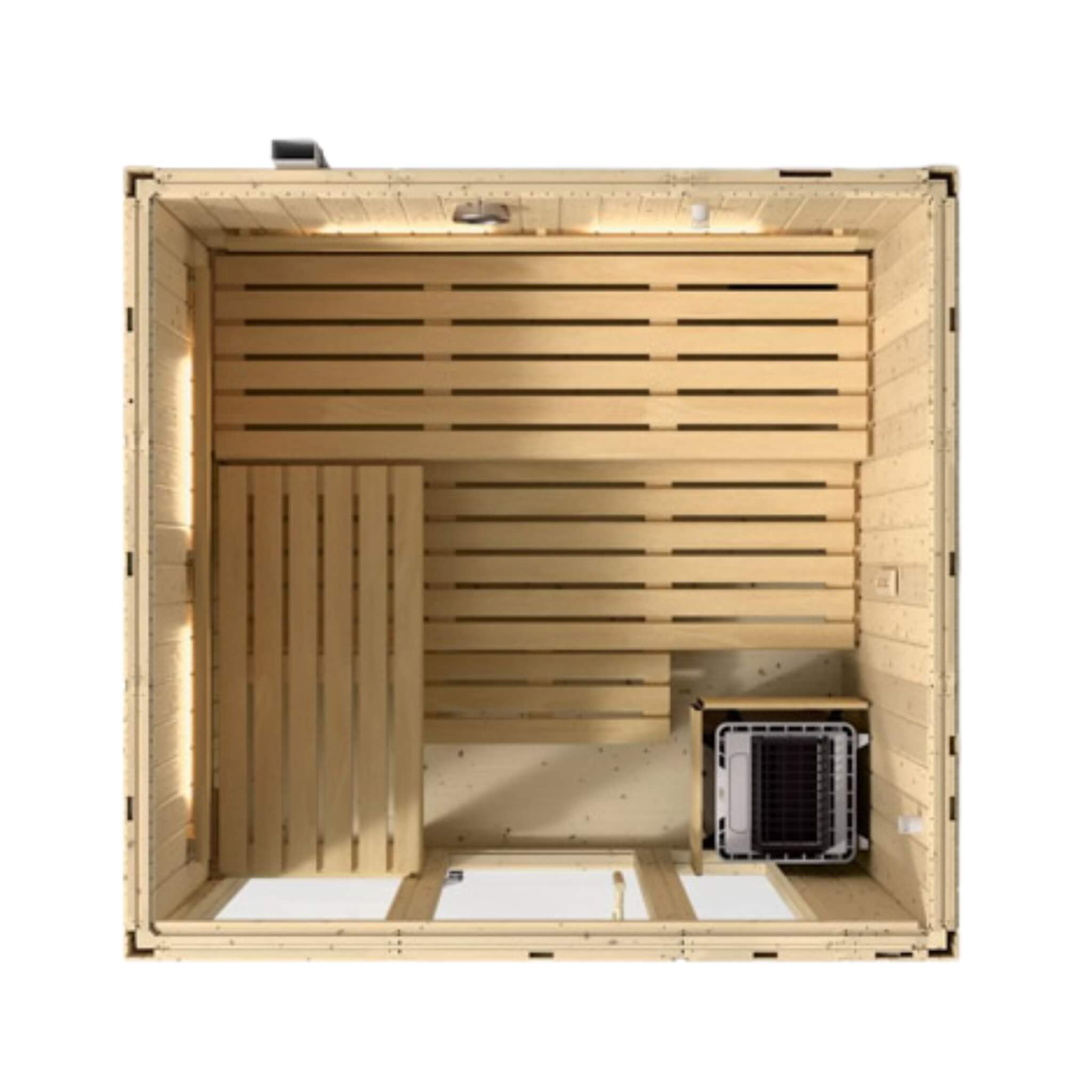 Kohler C1 Indoor Sauna | Scandinavian Spruce | FERO Heater | 2, 3 & 5 Person