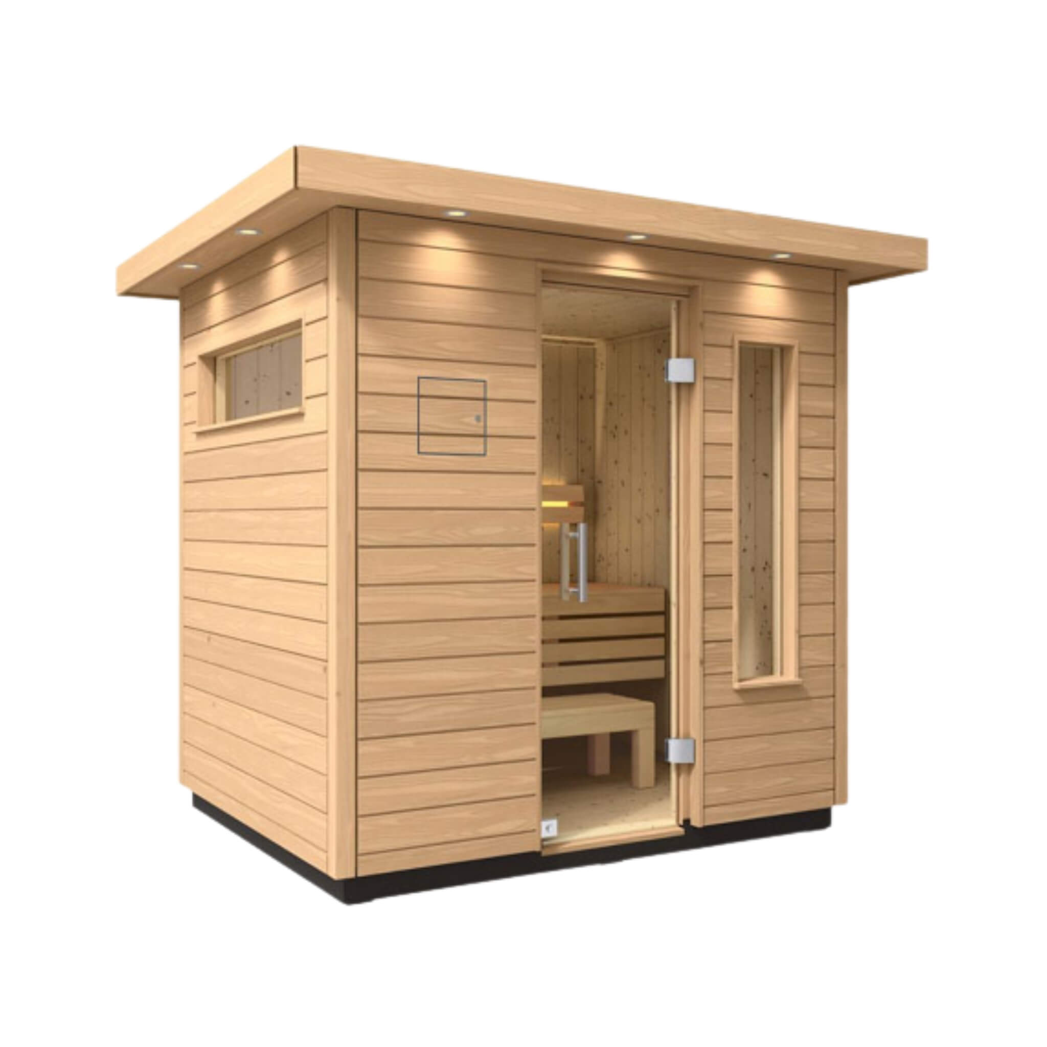 Kohler C2 Outdoor Sauna | Douglas Fir & Scandinavian Spruce | FERO Heater | 3, 5 & 6 Person
