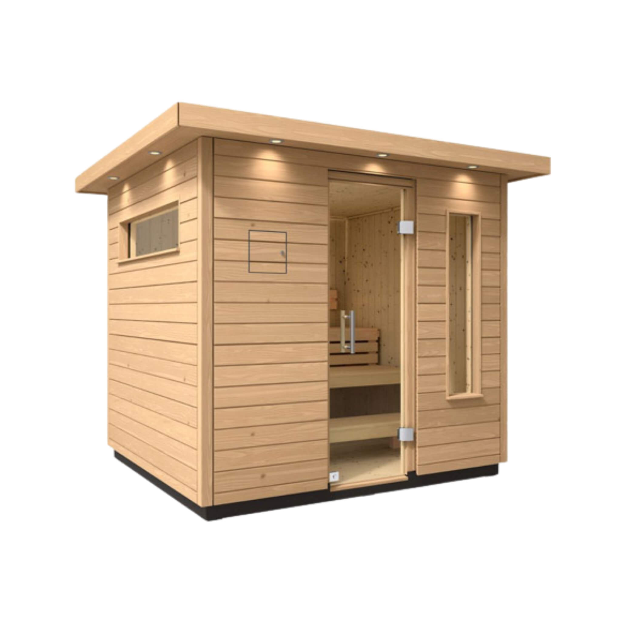 Kohler C2 Outdoor Sauna | Douglas Fir & Scandinavian Spruce | FERO Heater | 3, 5 & 6 Person