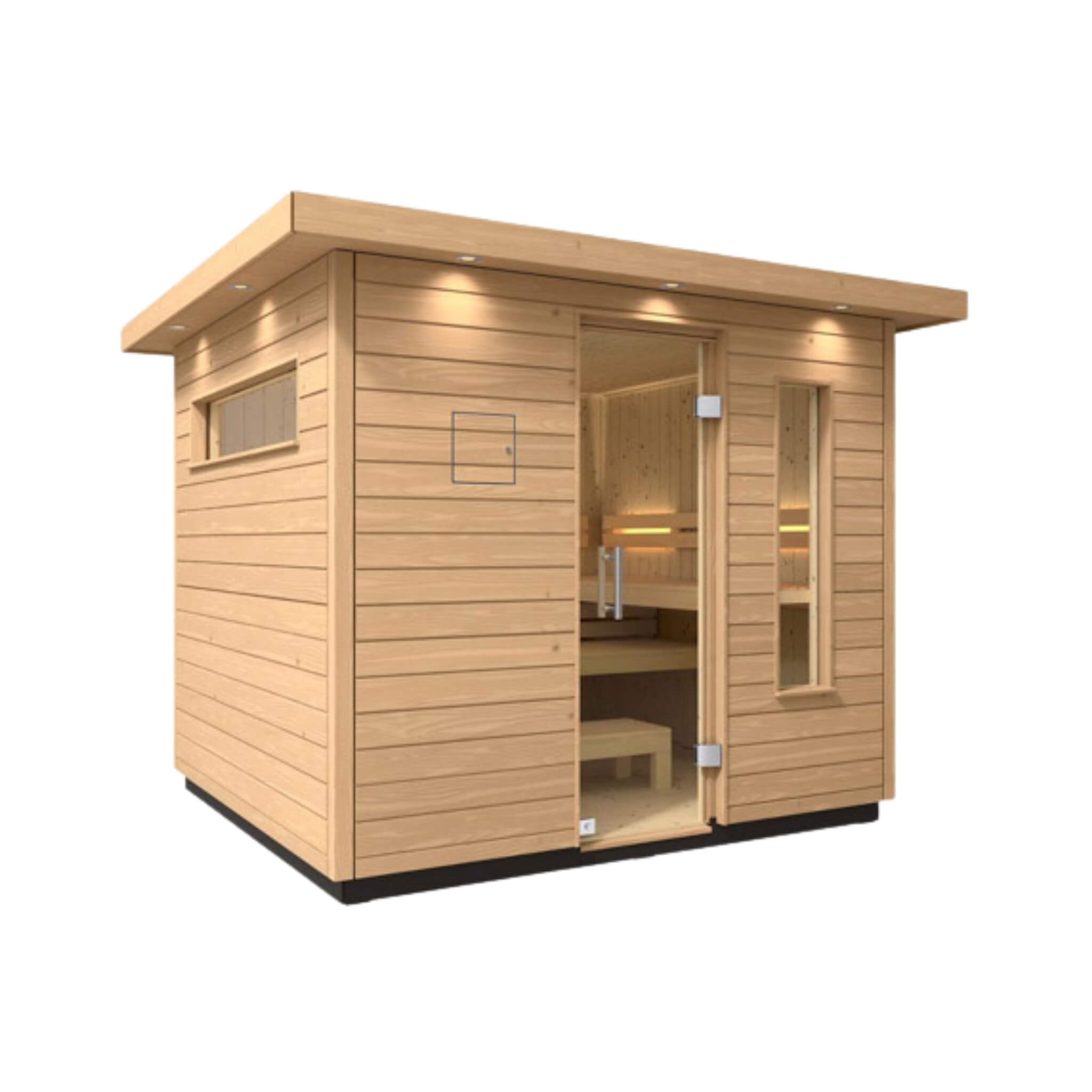 Kohler C2 Outdoor Sauna | Douglas Fir & Scandinavian Spruce | FERO Heater | 3, 5 & 6 Person