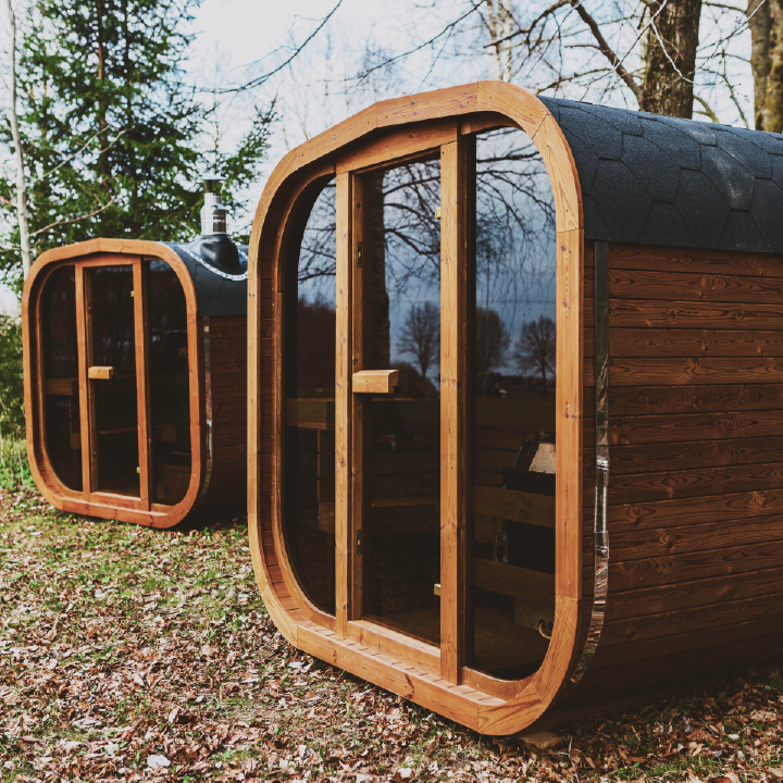 Patio Elegance MW20 — Large Outdoor ThermoWood Sauna | Harvia-Powered | Premium Backyard Wellness
