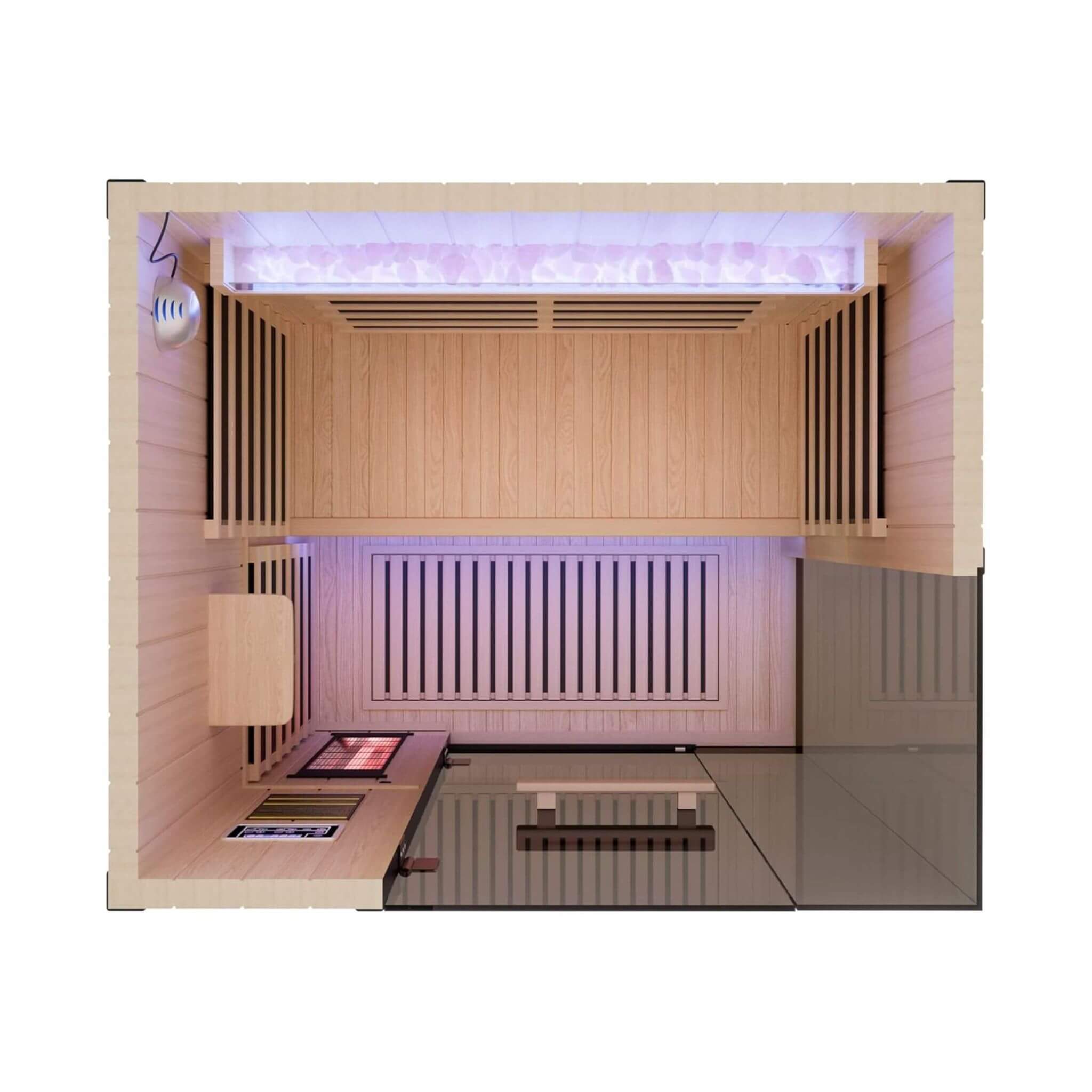 Thermora Pandora | Full-Spectrum Infrared Sauna for Two | Red Light Therapy + Himalayan Salt
