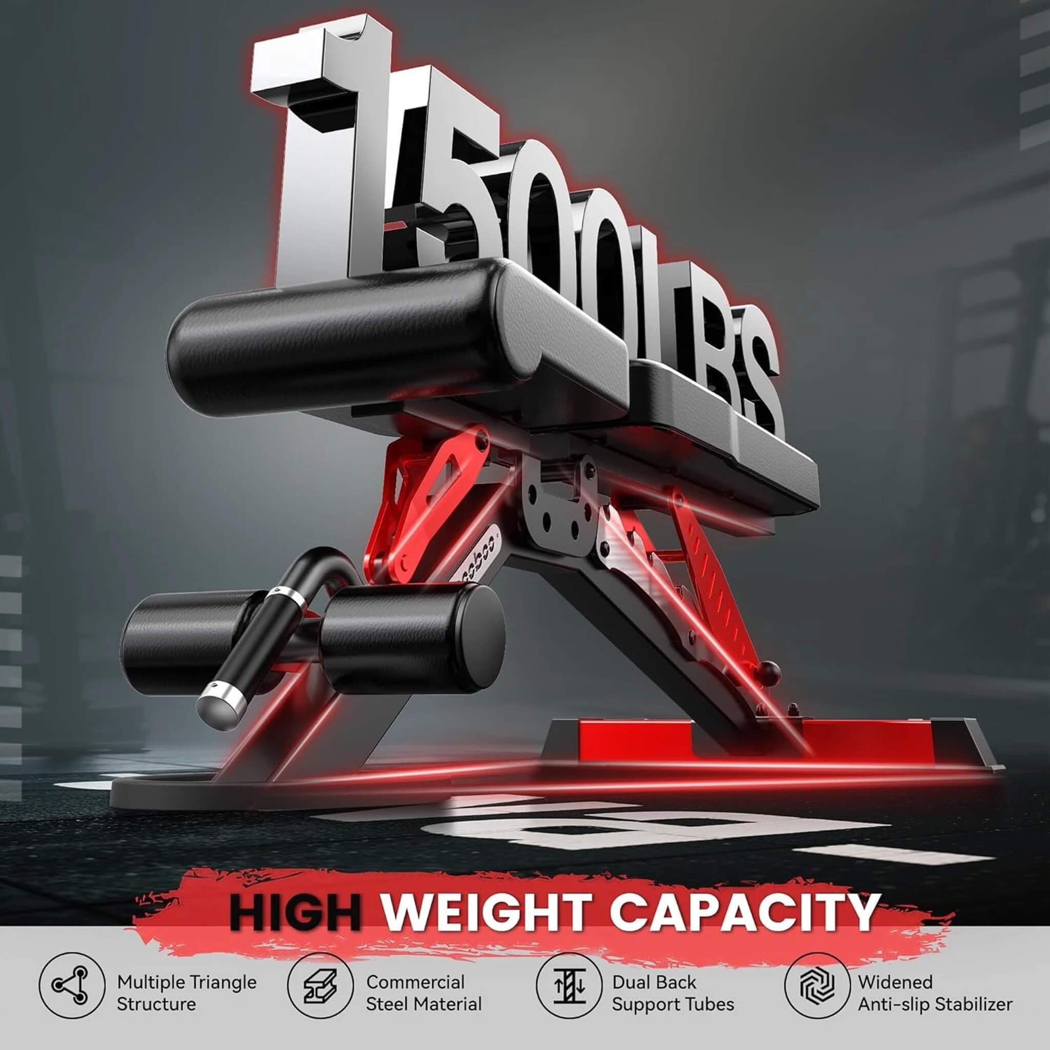 Rovix 2,000 lb All-In-One Power Cage & Smith Machine — 15+ Attachments