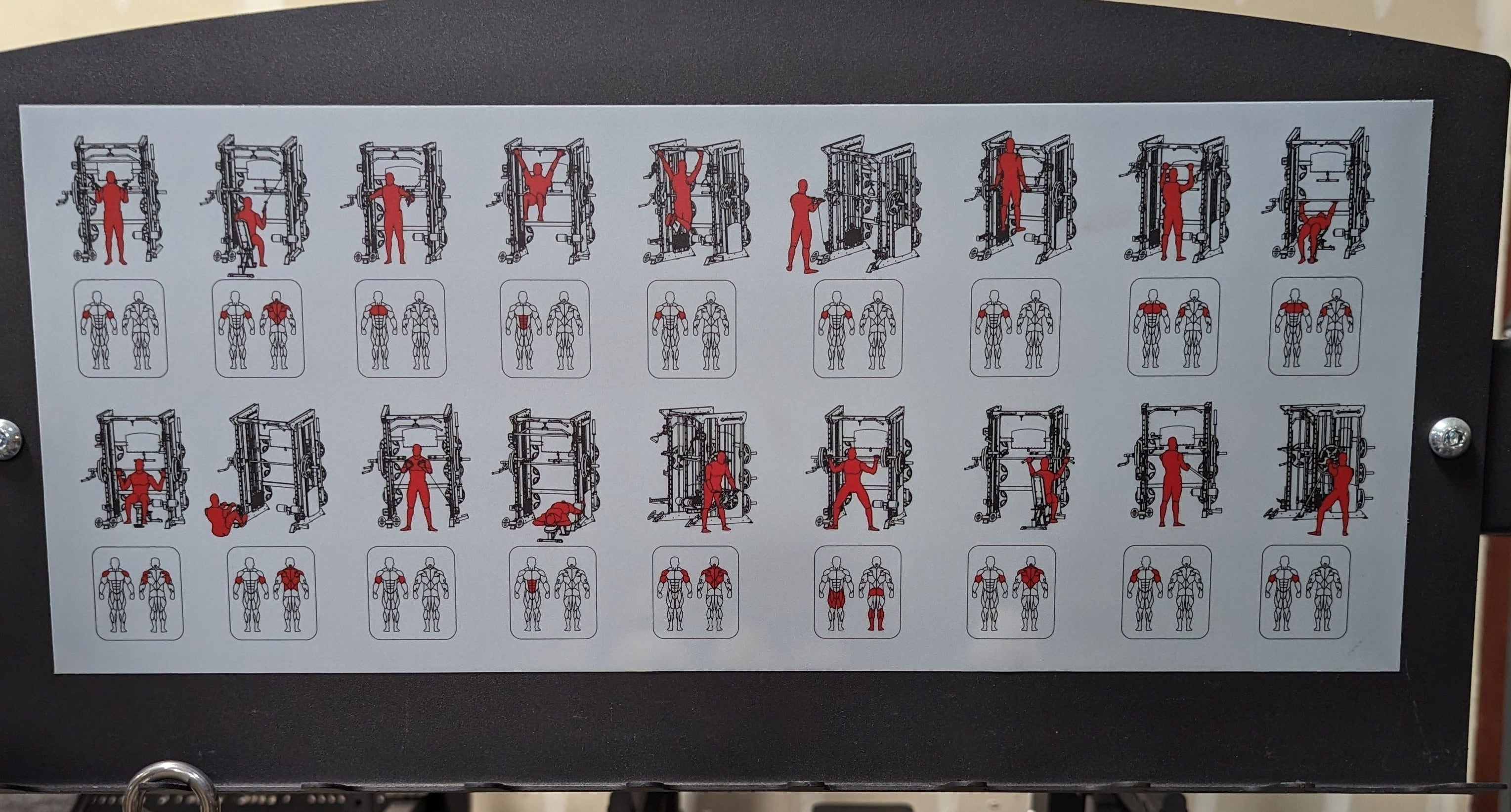 All-in-One Home Gym, Power Rack w/ Smith Machine & Functional Trainer w/ 2x - 220lb weight stacks (New)