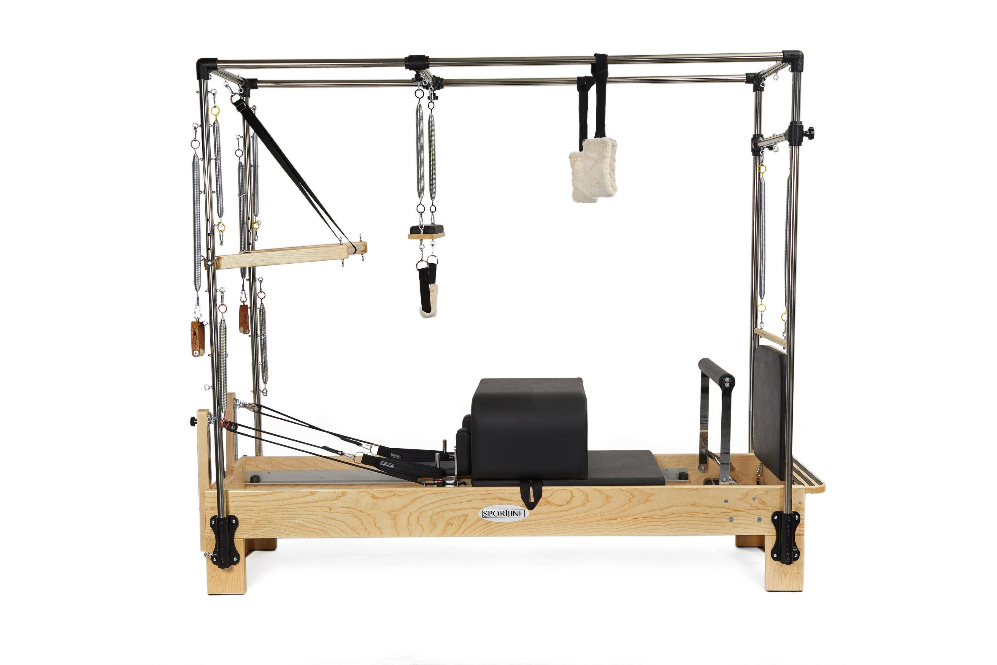 Sportline™ Superior Cadillac-Reformer Trapeze Table | Maple | Bundle with Jump Board & Sitting Box