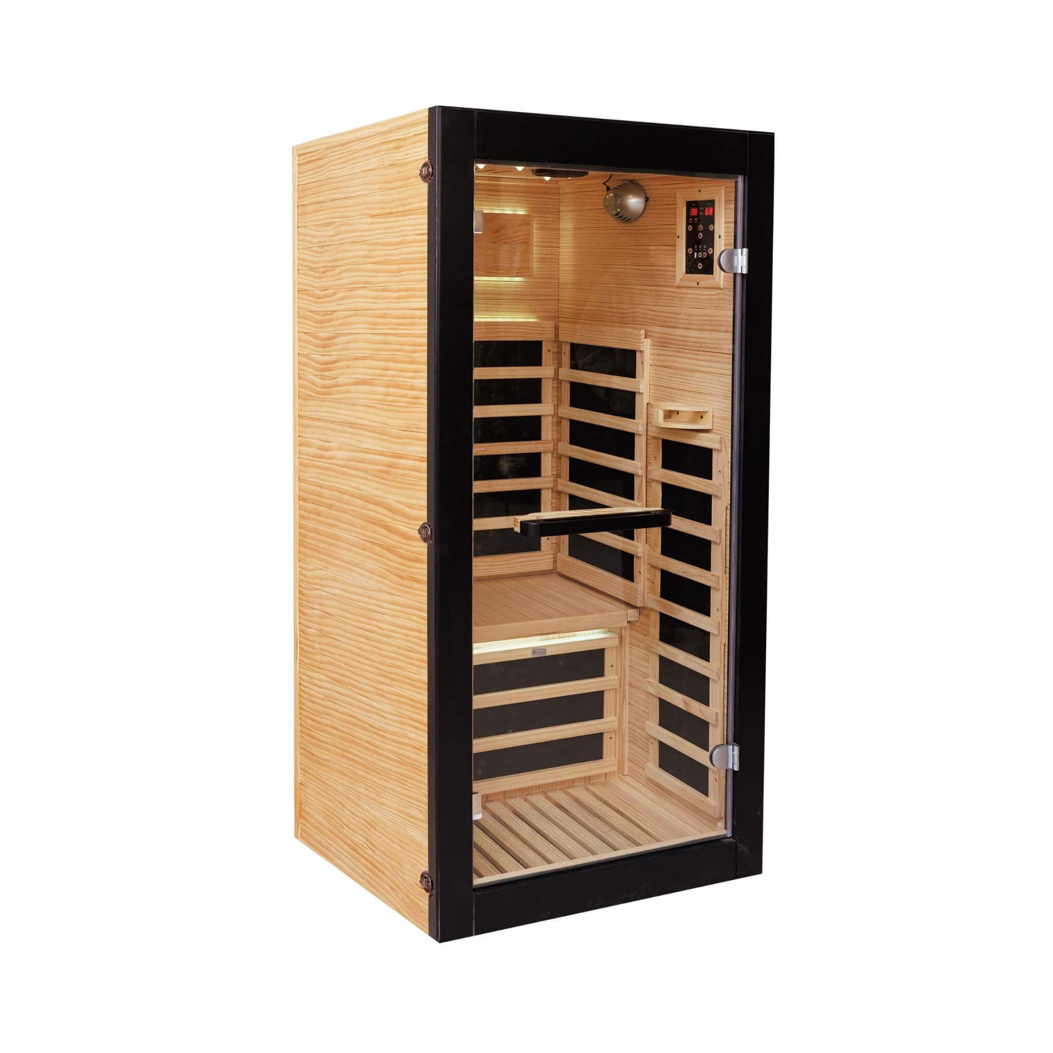 Thermora Solo | 1-Person Infrared Sauna Cabin | Chilean Pine | Starry Sky Ceiling | 1,050W