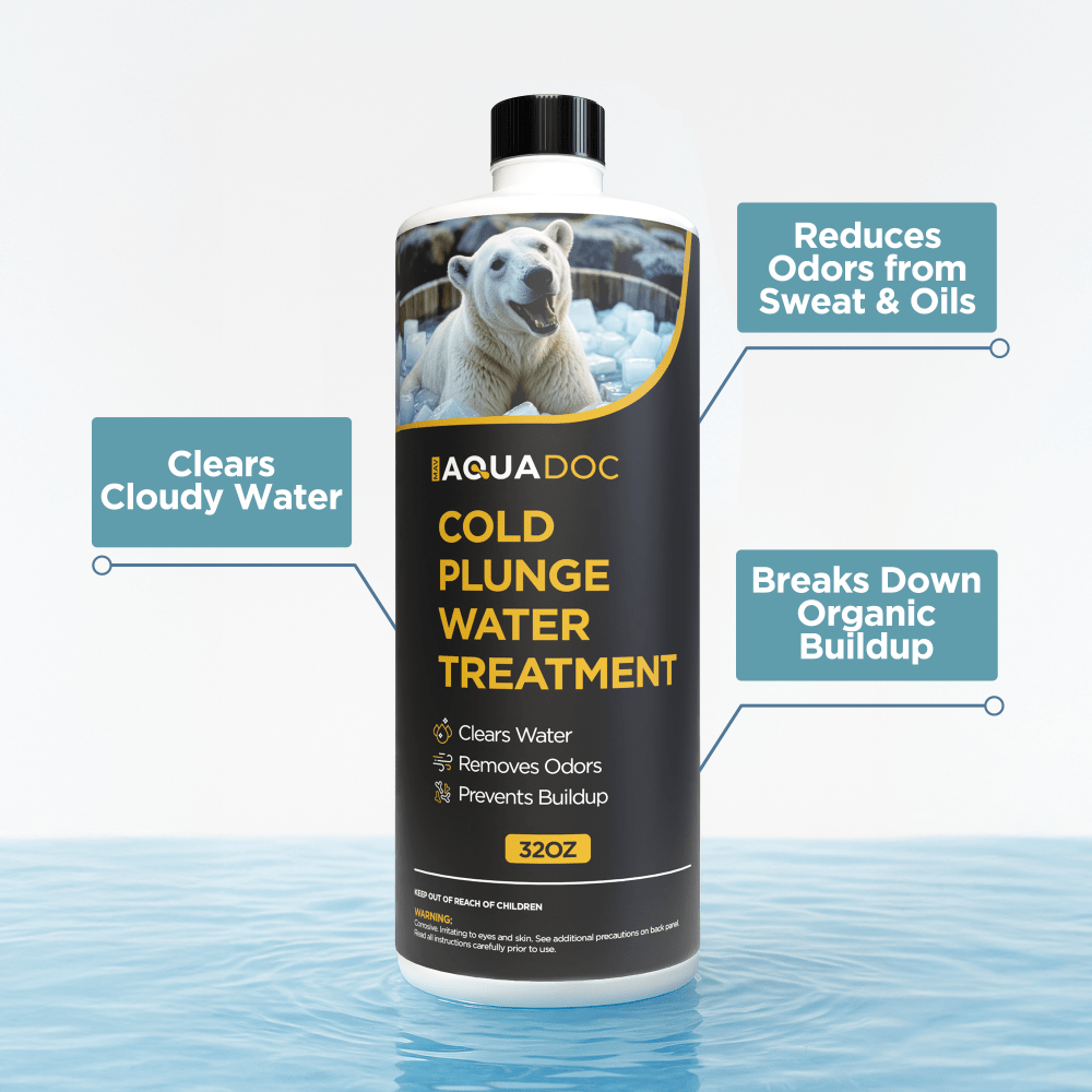 AquaDoc Cold Plunge Water Treatment | Weekly Ice Bath Maintenance | 32 oz